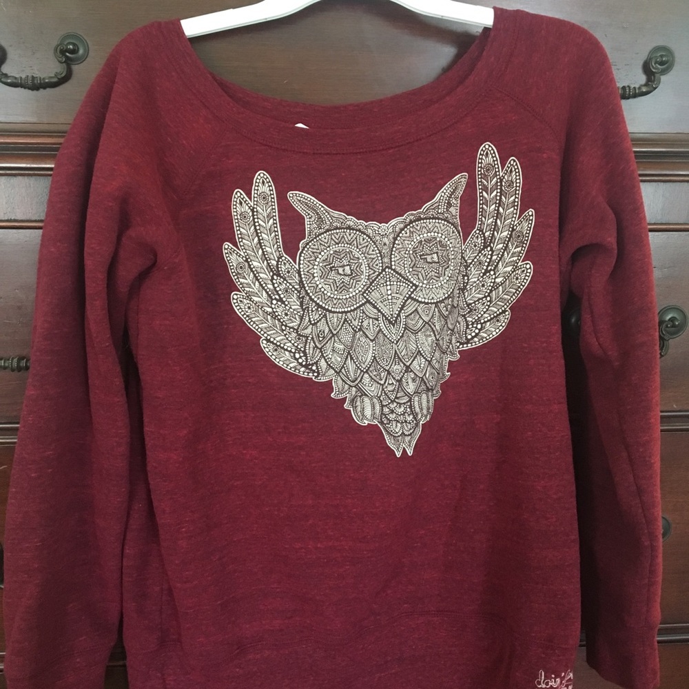 Super soft off the shoulder sweatshirt